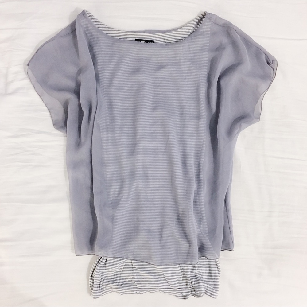 Flowy gray tank